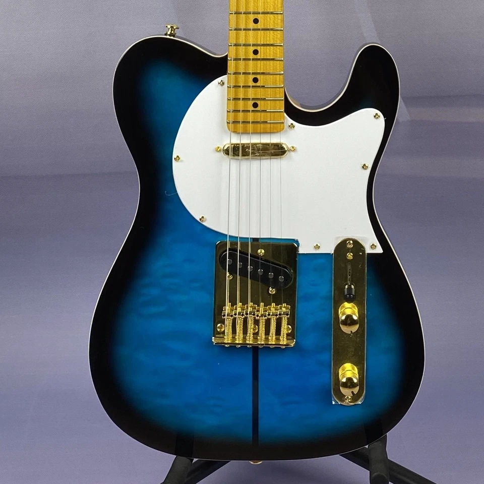 TL Electric Guitar Maple Neck 3 Patchwork Color Guitar Body Single Single Pickup - Image 1 of 4