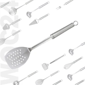 Pfannenwender Wender Pfanne aus Edelstahl Küchenhelfer Bratenwender mit Öse - Bild 1 von 2