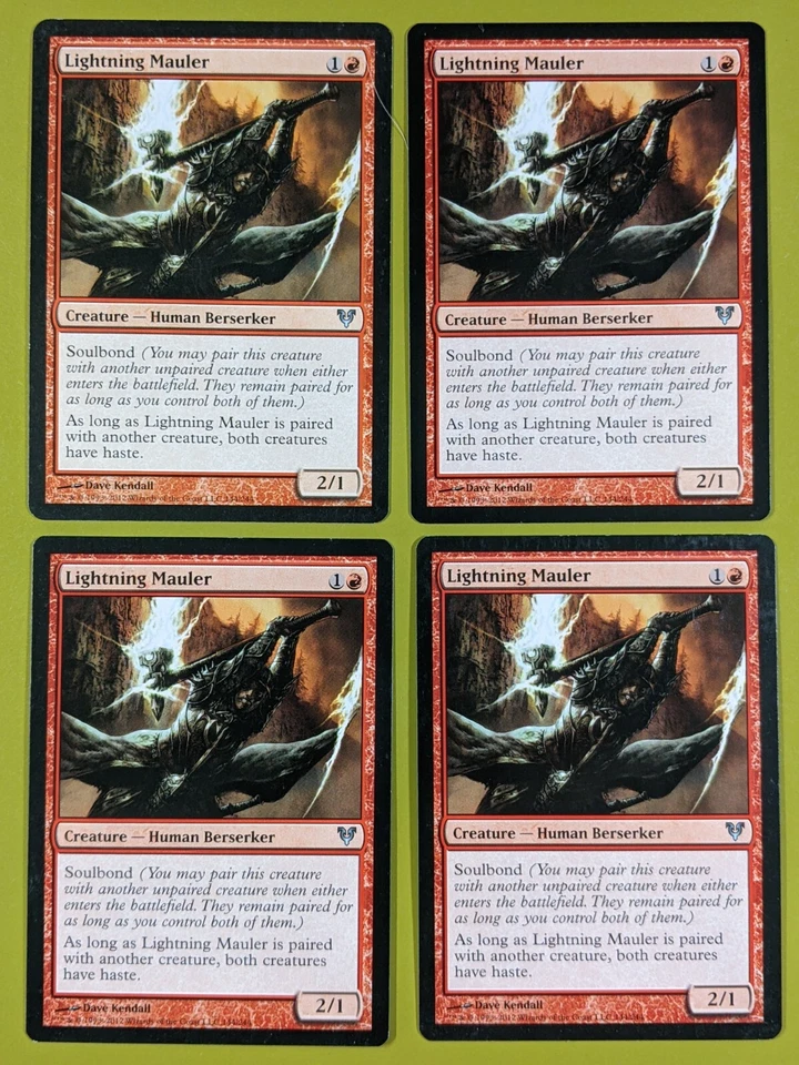 Lightning Mauler x4 Avacyn Restored 4x Playset Magic the Gathering MTG  - Image 1 of 1