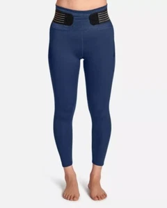 TOMMIE COPPER Women's Adjustable Strap Back Support Pro 24" Leggings Navy Sz 4XL - Picture 1 of 12