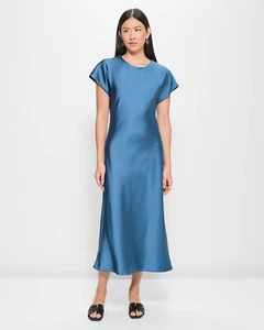 Brand New - Blue Midi Formal / Party / Cocktail / Wedding Dress - Size 16 - Picture 1 of 7