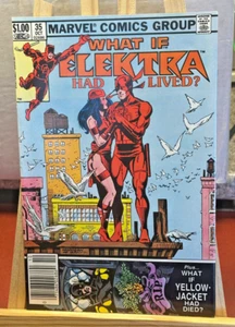 WHAT IF #35 WHAT IF ELEKTRA HAD LIVED? NEWSSTAND DAREDEVIL MARVEL COMICS (1982) - Picture 1 of 3