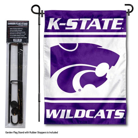 Kansas State Wildcats Garden Flag and Yard Stand Included Cover