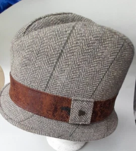 Gorra New Era Fedora Verde/Crema Colección CRH Tweed Hombres Mediana - Imagen 1 de 11