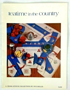 SUE HILLIS Cross Stitch Collection Leaflet Teatime In The Country Patterns Craft - Picture 1 of 3