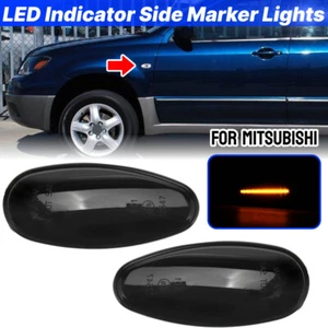 2X Seitenblinker Blinker Schwarz für Mitsubishi Outlander Lancer Pajero Galant - Bild 1 von 16
