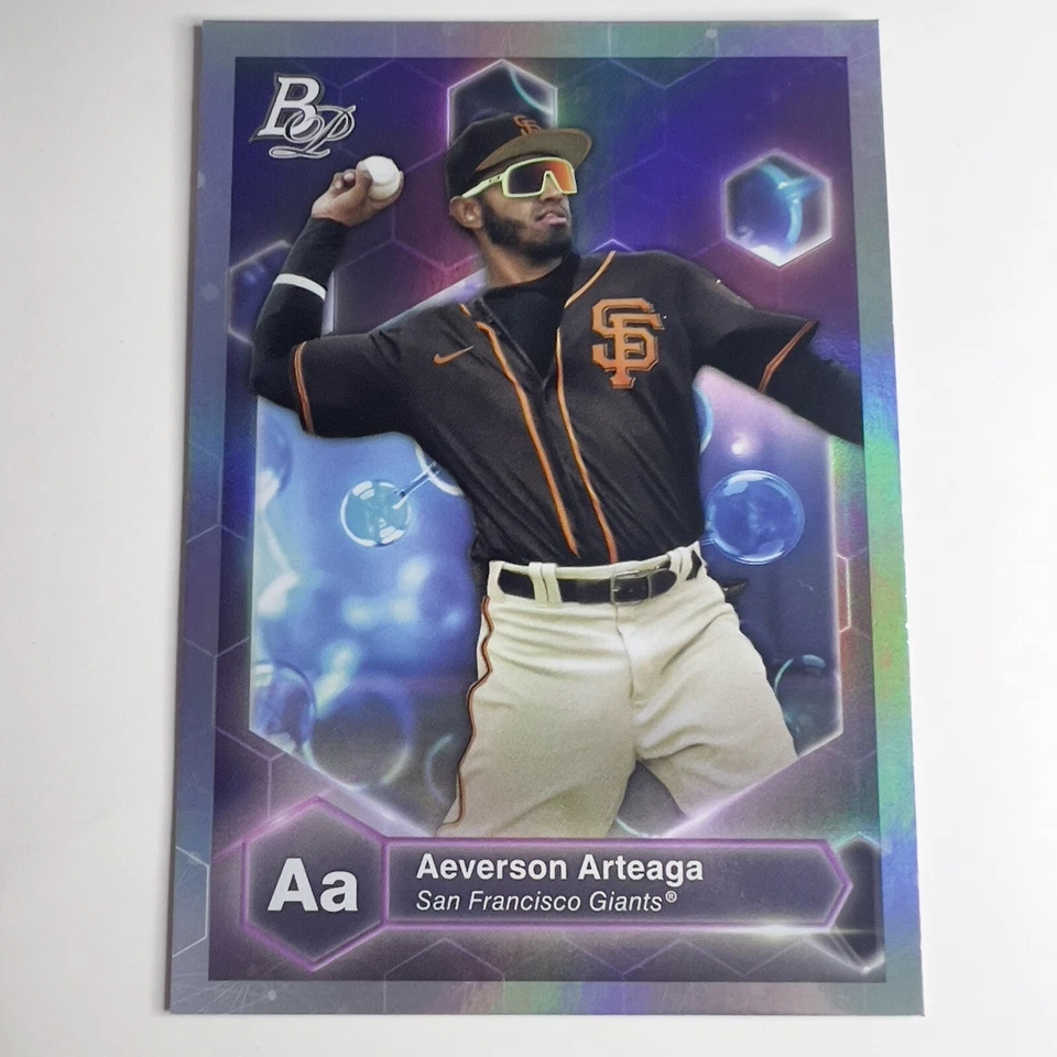 2022 Bowman Platinum Precious Elements #PE29 Aeverson Arteaga - Image 1 of 2