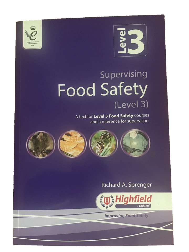 Highfield Sprenger L.3 Supervisory Food Safety New 2019 19th Edition