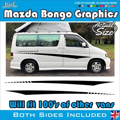 MAZDA BONGO Camper Side friendee Stripe Decals Stickers Van Graphics NO P&P 046 - Image 1 of 3