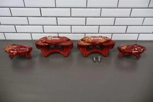 08-15 Juego de pinzas de freno Brembo OEM (4) rojo Mitsubishi Lancer Evolution Evo X - Imagen 1 de 21