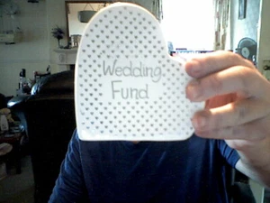 WEDDING FUND MONEYBOX MARRIAGE SAVINGS BIRTHDAY CHRISTMAS SAVE THE £££££s - Picture 1 of 2