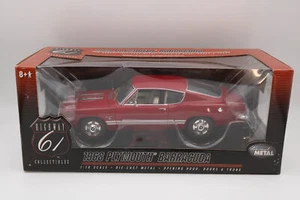 Ertl Highway 61 1968 Plymouth Barracuda pressofuso scala 1:18 - Foto 1 di 6