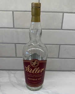 Weller Antique 107 Bourbon Empty Bottle w/ Cork, Whiskey Buffalo Trace Bar - Picture 1 of 1