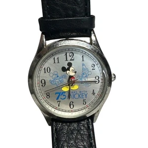 Disney Mickey Mouse Watch Women 75 Years - New Battery WORKS - Picture 1 of 4