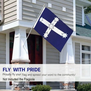 Eureka Stockade Flag Southern Cross 60 x 90 cm 2 x 3 Feet Australia Aussie Blue - Picture 1 of 9