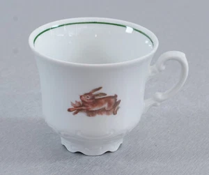 Johann Seltmann Vohenstrauss Bavaria Porzellan Kaffeetasse Tasse Vogel - Hase - Picture 1 of 3