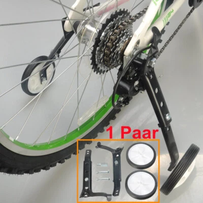 NISORPA 1 Paar Stützräder Hilfsräder für Fahrrad 16 18 20 22 24 Zoll Stützrad Kinderrad