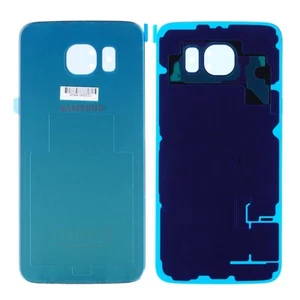 Genuine Samsung Galaxy S6 battery cover in Electric Blue Part no: GH82-09706D - Picture 1 of 1
