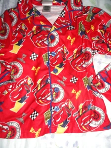 Size 4 Lightning McQueen Red Flannel Pajama Set NWT Disney Store - Picture 1 of 1