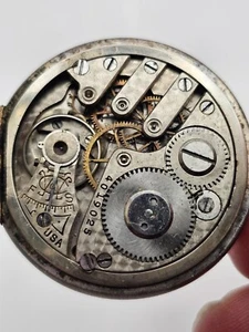 Trenton 0s OF Pocket Watch Nickle Damascene 3 finger Movement Runs HDAI041625 - Picture 1 of 5
