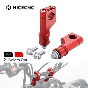NICECNC Handlebar Riser Clamps With Bolts For Honda TRX450ER TRX450R 2006-2014 - Picture 1 of 11