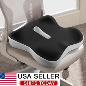 Memory Foam Seat Cushion Office Chair Car Seat Pad Coccyx Tailbone Pain Relief - Picture 1 of 14