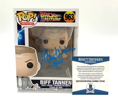 TOM WILSON BACK TO THE FUTURE SIGNED FUNKO POP AUTOGRAPH BECKETT BAS COA 29 Cover