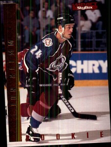 1995-96 SkyBox Impact Colorado Avalanche Hockey Card #194 Jon Klemm Rookie