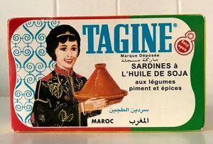 NEW Unopened Moroccan Tagine Sardines Tin Vintage Retro Packaging Maroc Morocco - Picture 1 of 6