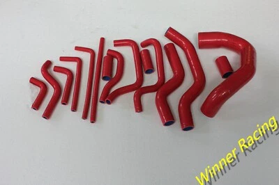For Jaguar XJS V12 1976-1996 Silicone radiator cooling & heater hose RED - Image 1 of 4