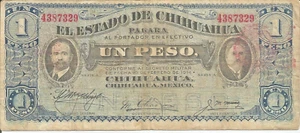 Mexiko Banknote - 1914 - 1 Peso El Estado de Chihuahua CIR. # 10 - Bild 1 von 2
