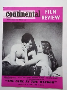 CONTINENTAL FILM REVIEW  Sept 1961 UK Art  Sexploitation Risque Cinema magazine - Picture 1 of 2
