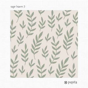 Sage Leaves 2 Needlepoint Kit or Canvas - Picture 1 of 2