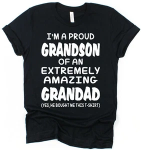 Increíble Grandad Orgulloso Nieto Camiseta Regalo para Nieto Idea Regalo Nieto - Imagen 1 de 6