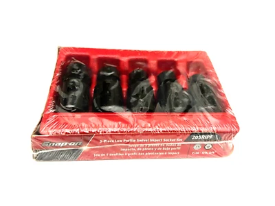 Snap On Tools NEW 205RIPF 5 pc 3/8" Drive 6-Pt SAE Low Profile Impact Socket Set - Image 1 of 4