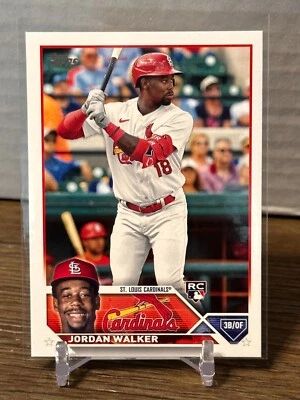 Jordan Walker Cardinals 2023 Topps Series 2 Rookie (RC) card#  344 - Image 1 of 2