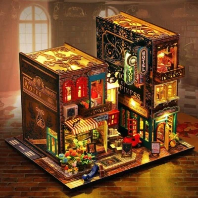3D-деревянная модель кукольного домика Scarborough Book Nook ручной сборки для подарков взрослым - Изображение 1 из 4