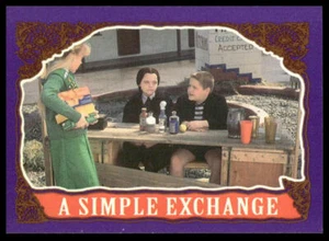 1991 Topps The Addams Family Movie Card #88 A Simple Exchange, Wednesday - Bild 1 von 2