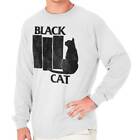 T-shirt à manches longues chat noir propriétaire d'animal de compagnie nouveauté graphique nouveauté cadeau