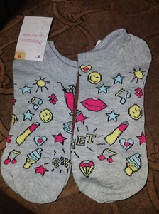 XHILARATION LOW-CUT SOCKS SIZE 4-10   Heather Grey [New with Tags] (2 - pairs) - Picture 1 of 2