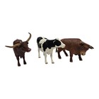 Schleich Texas Longhorn Holstein Cow Rodeo Bull Figurine Figures Farm World Toys