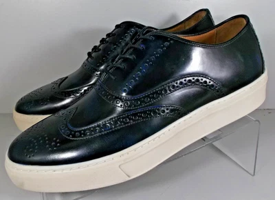 259789 ZAPATOS HOLLINS PUNTA DE ALA PARA HOMBRE 9 M CUERO AZUL MARINO CON CORDONES JOHNSTON & MURPHY Foto 1 de 4