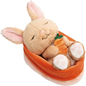 Kuscheltier Hase mit Karotte im pfirsichfarbenen Körbchen NICI GREEN - Bild 1 von 1
