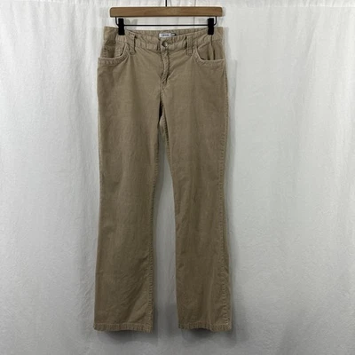 Pantalones Izod Tostados Pana Cordón Mujer Talla 8 Elastizados Academia Otoño Neutro Y2K Foto 1 de 4
