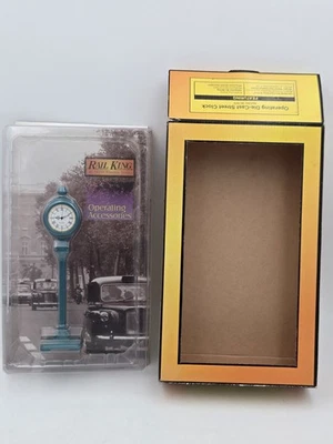MTH 30-1072 Operating Die-Cast Street Clock - TEAL O-Gauge - Image 1 of 4