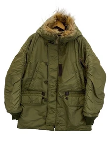 WAIPER Flight Jacket L Nylon Khaki  Durable Military Style - Picture 1 of 5