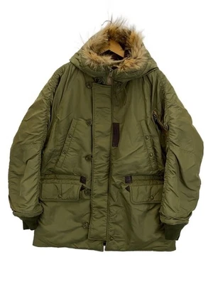 WAIPER Flight Jacket L Nylon Khaki  Durable Military Style - Image 1 of 4