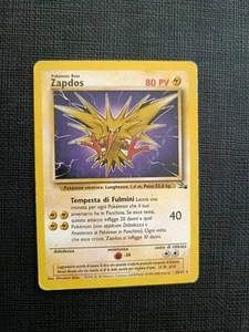 carta pokemon Zapdos ita rara set fossil 30/62 italiana - Imagen 1 de 5