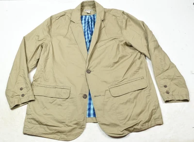 Duluth Presentation Blazer Jacket Mens 2XLT Brown Cotton Twill Relaxed Fit - Image 1 of 4