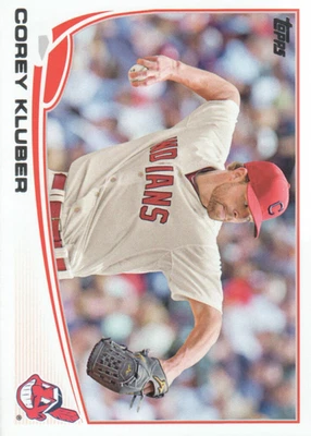 2013 Topps 更新棒球卡 #US105 Corey Kluber RC — 第 1/2 张图片